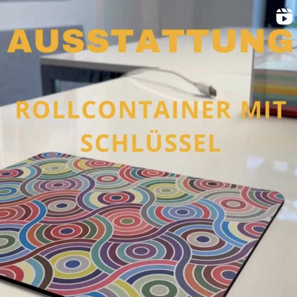 AUSSTATTUNG  |  Rollcontainer mit Schloss
